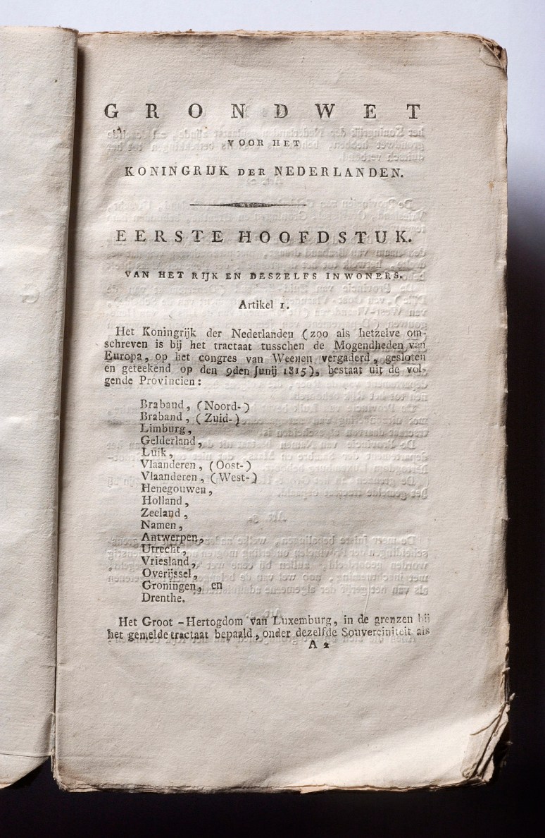 • GRONDWET UIT 1815, © Bart Versteeg/ EERSTE KAMER