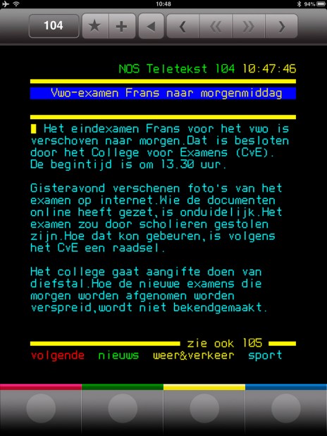 • NOS Teletekst woensdag 29 mei 2013